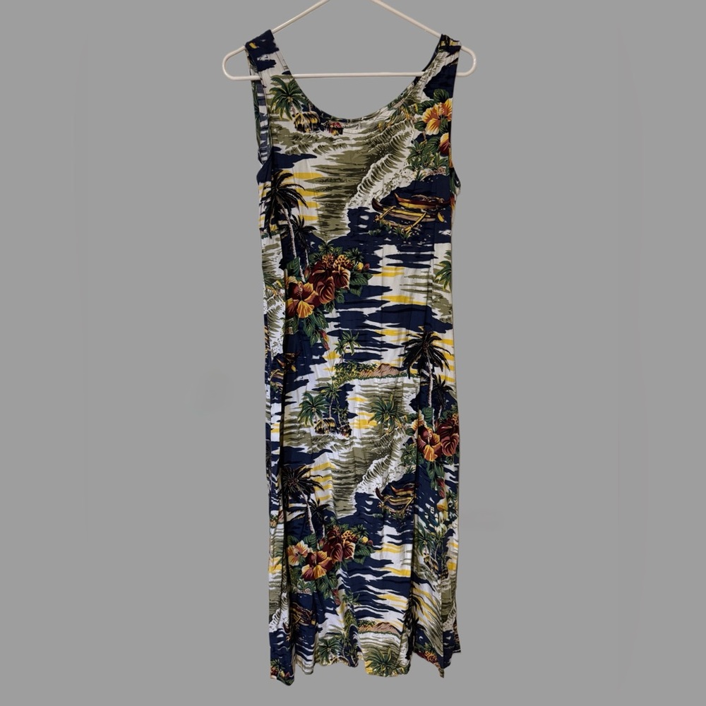 Hilo Hattie Vintage Hawaiian Dress Large